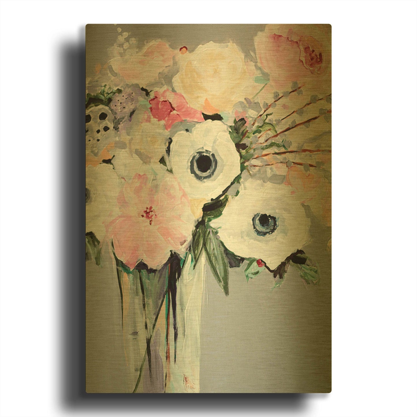 'Sweetie Pie' By Jacqueline Brewer Gold Metal Wall Art
