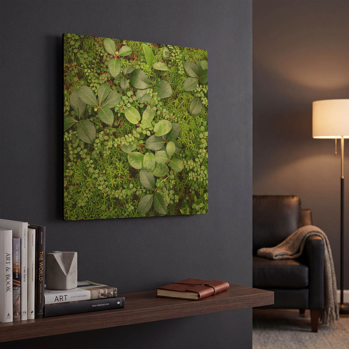 'Forest Floor Detail' By Jan Bell Gold Metal Wall Art
