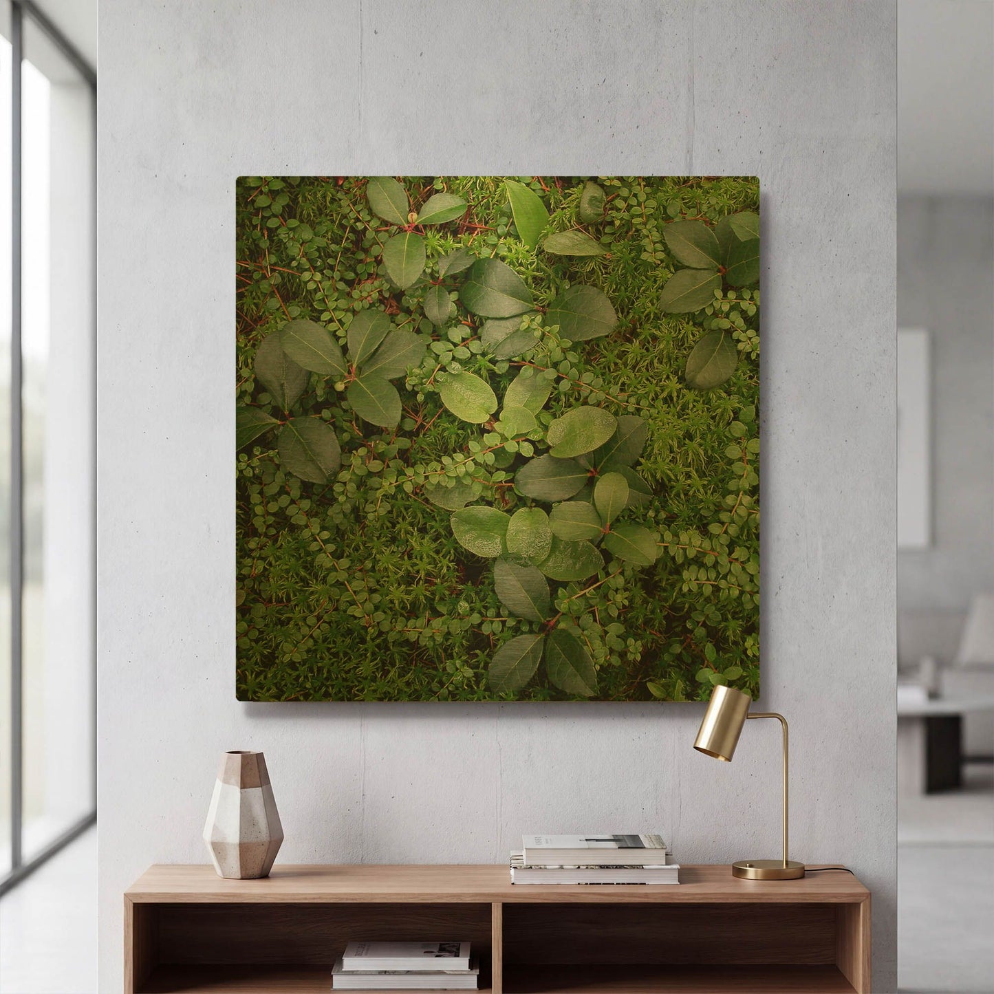 'Forest Floor Detail' By Jan Bell Gold Metal Wall Art