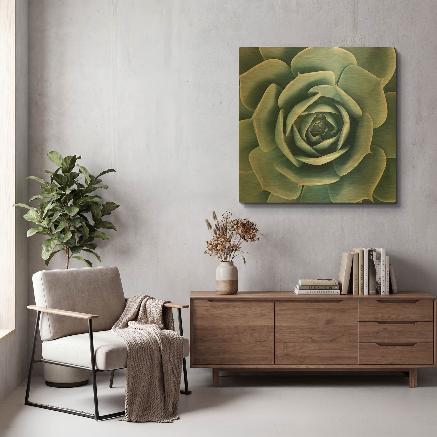 'After the Rain' By Jan Bell Gold Metal Wall Art