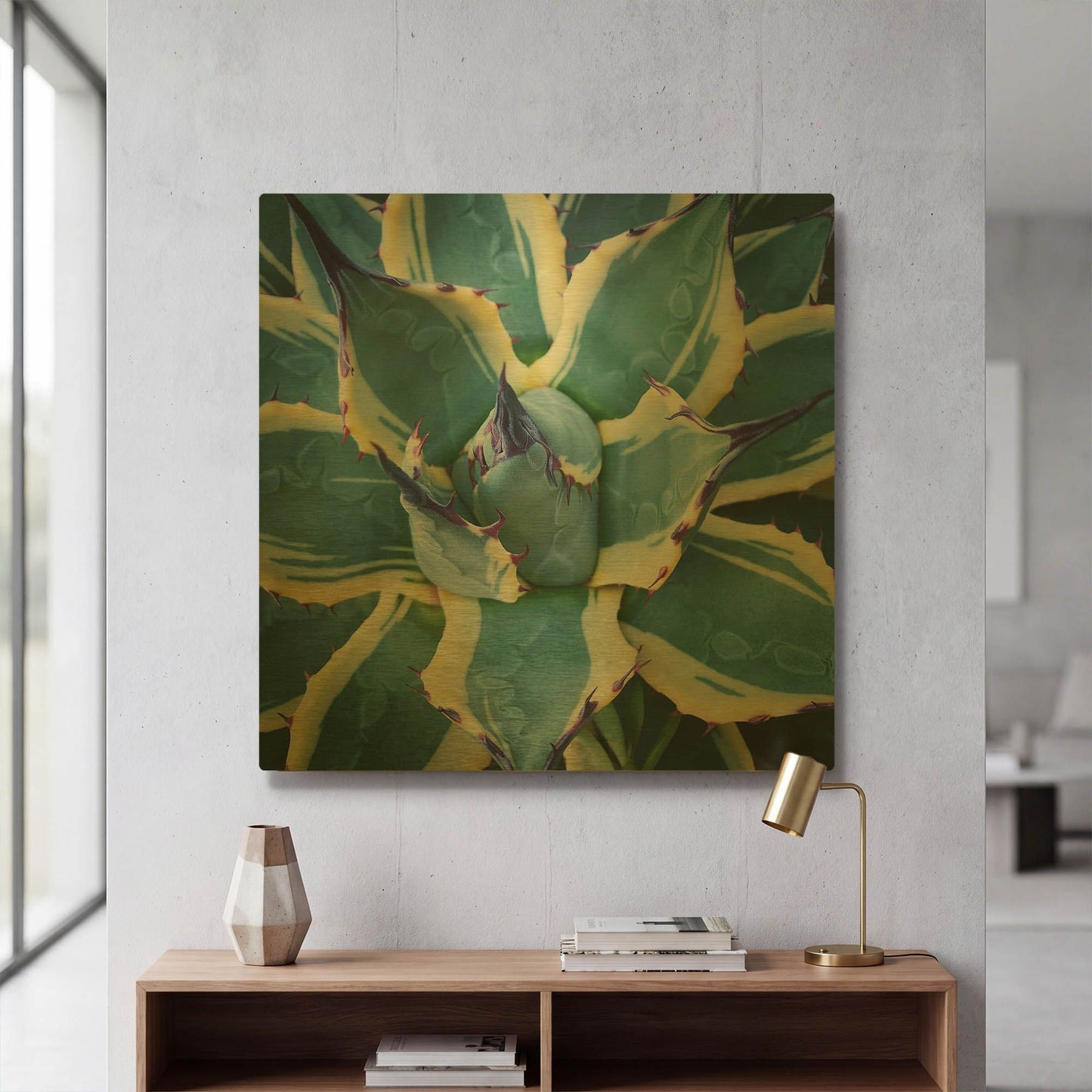 'Elegant Thorns' By Jan Bell Gold Metal Wall Art