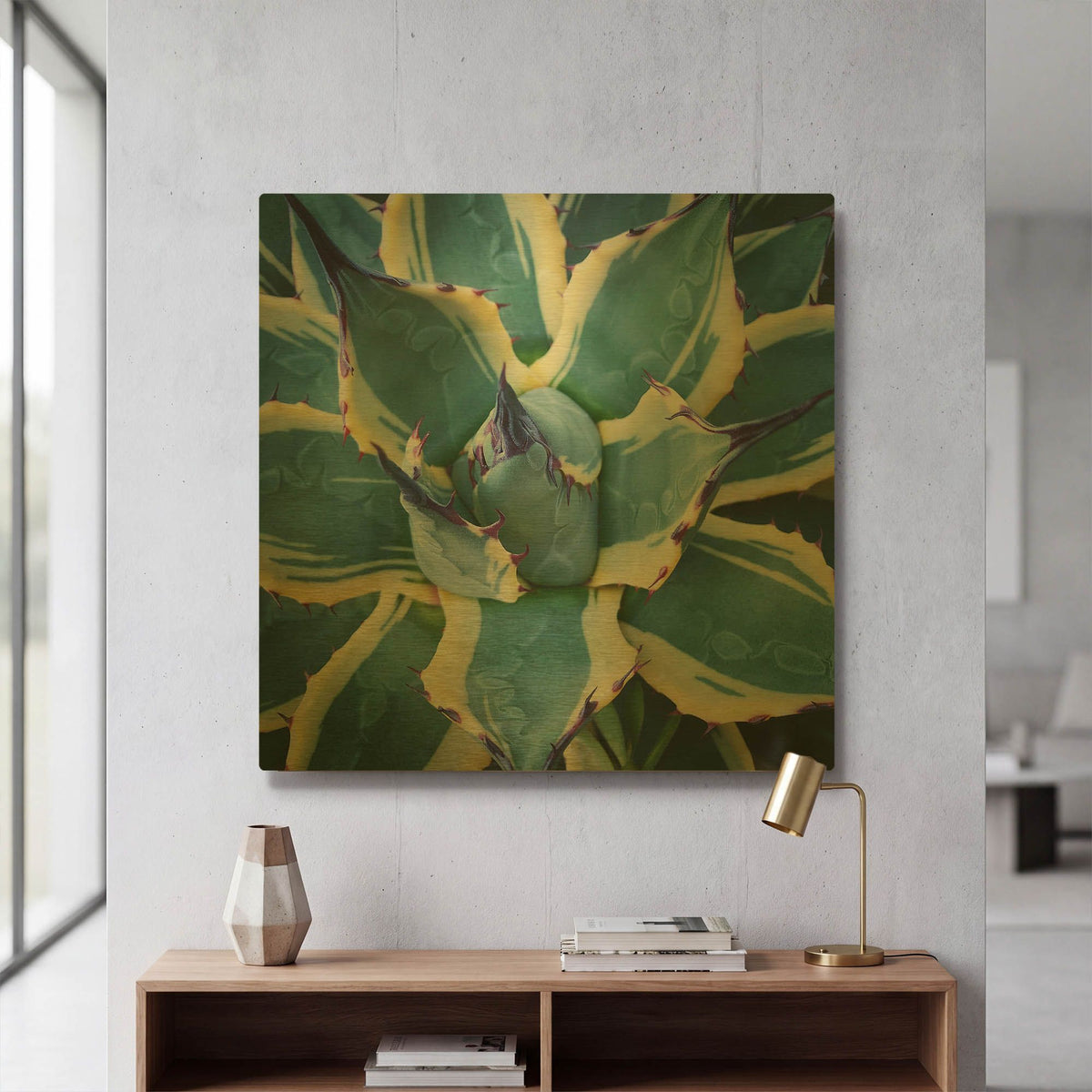 'Elegant Thorns' By Jan Bell Gold Metal Wall Art