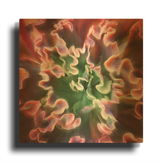 'Rippled Edges' By Jan Bell Gold Metal Wall Art
