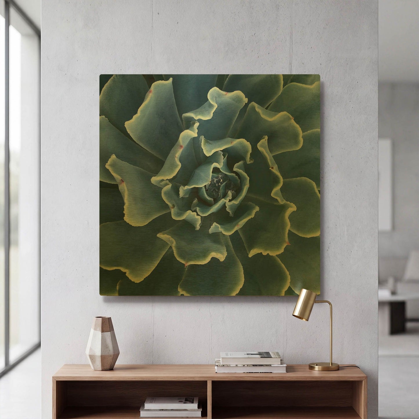 'Ruffled Edges' By Jan Bell Gold Metal Wall Art