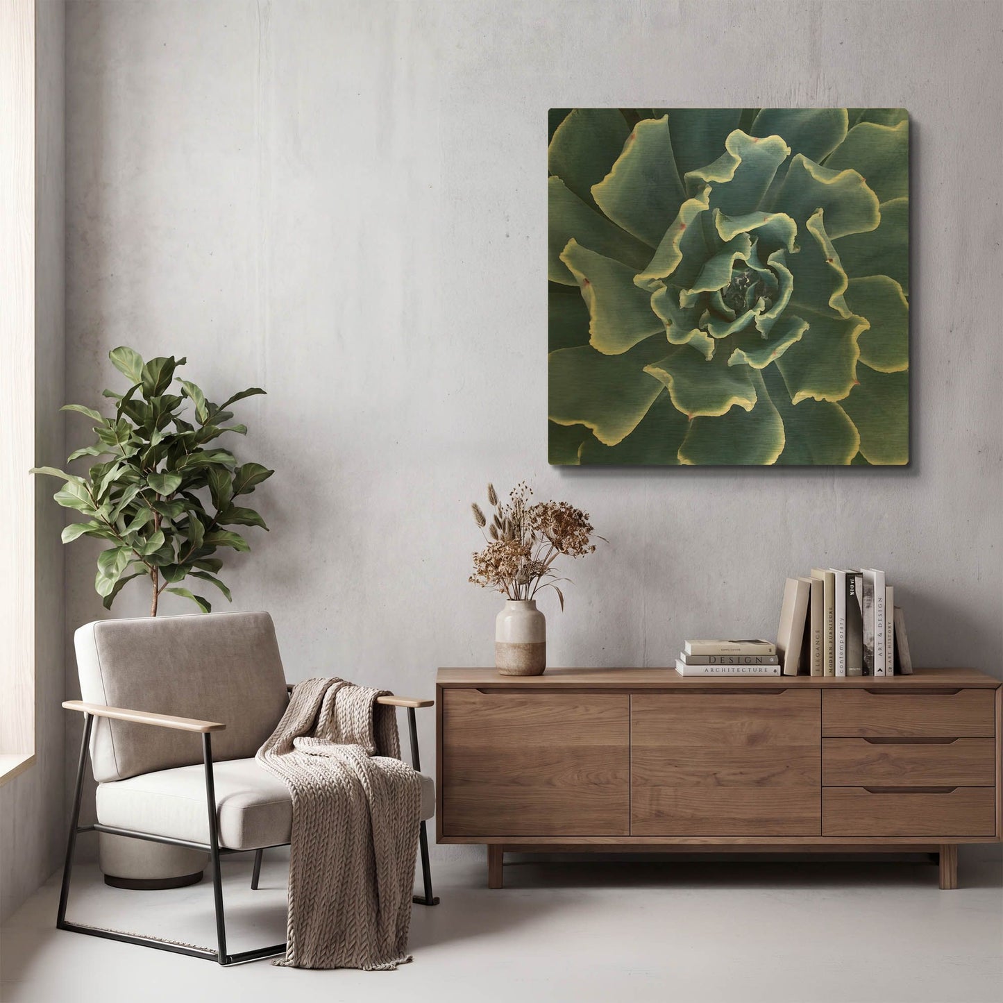 'Ruffled Edges' By Jan Bell Gold Metal Wall Art