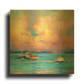 'After The Sailing Day' By Kasia Bruniany Gold Metal Wall Art