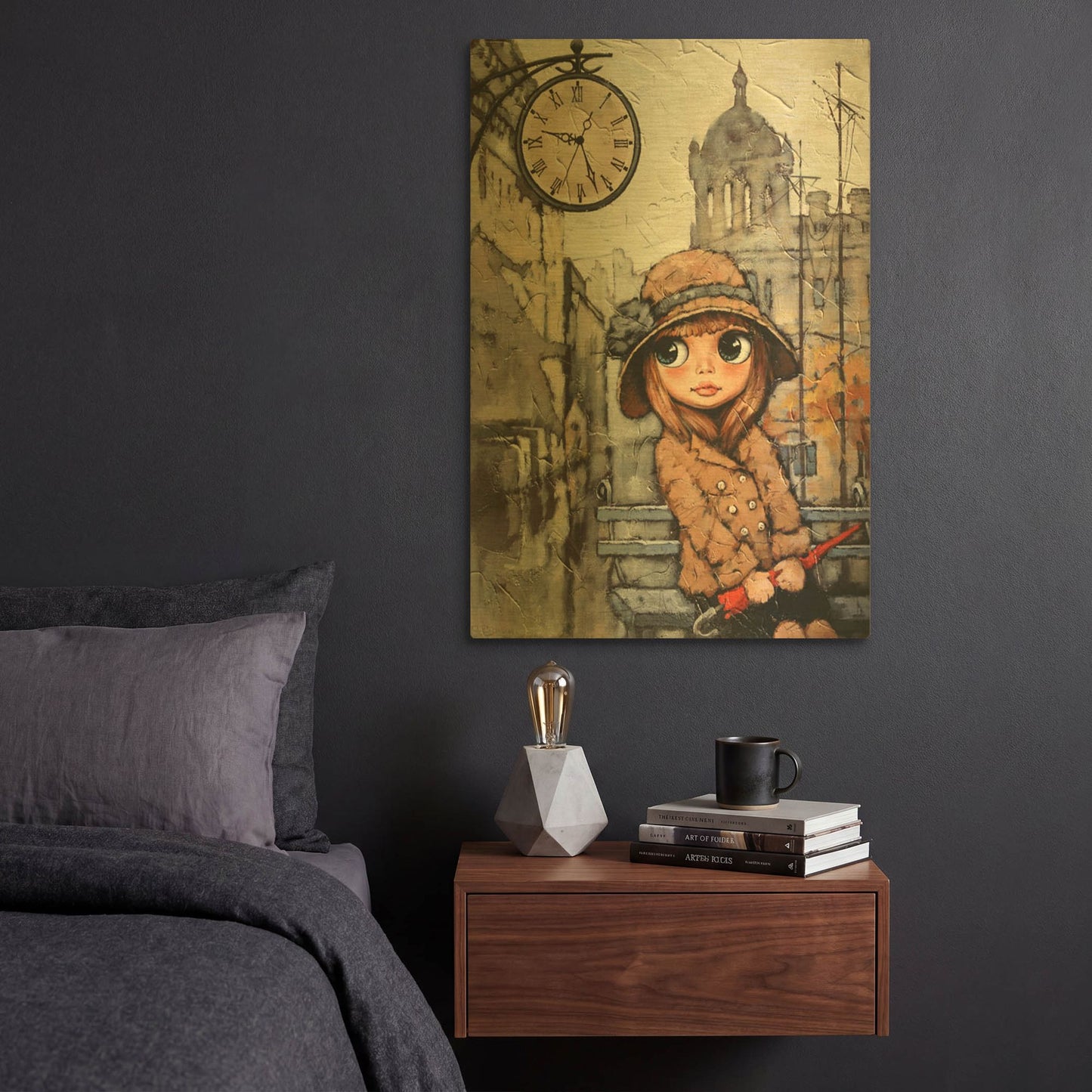 'Appointment 1' By Alexander Gunin Gold Metal Wall Art