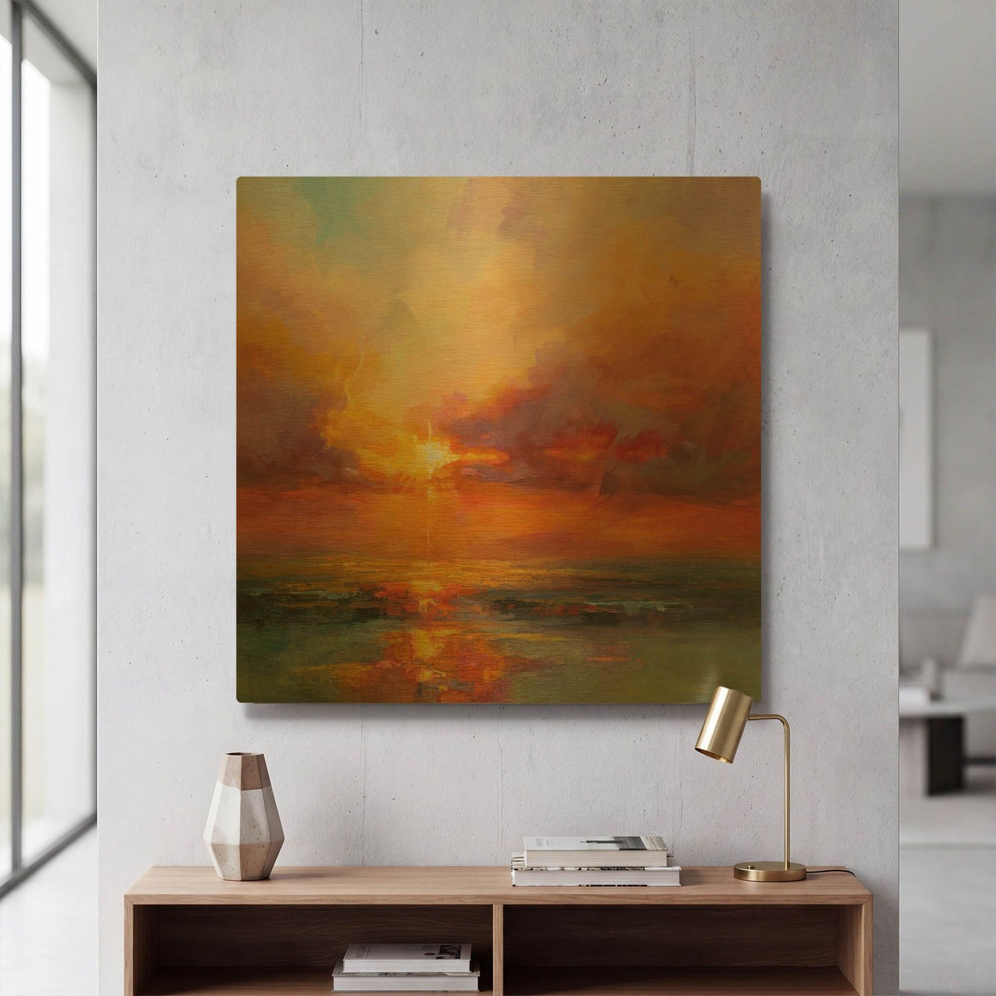 'Evening Sparkle' By Kasia Bruniany Gold Metal Wall Art