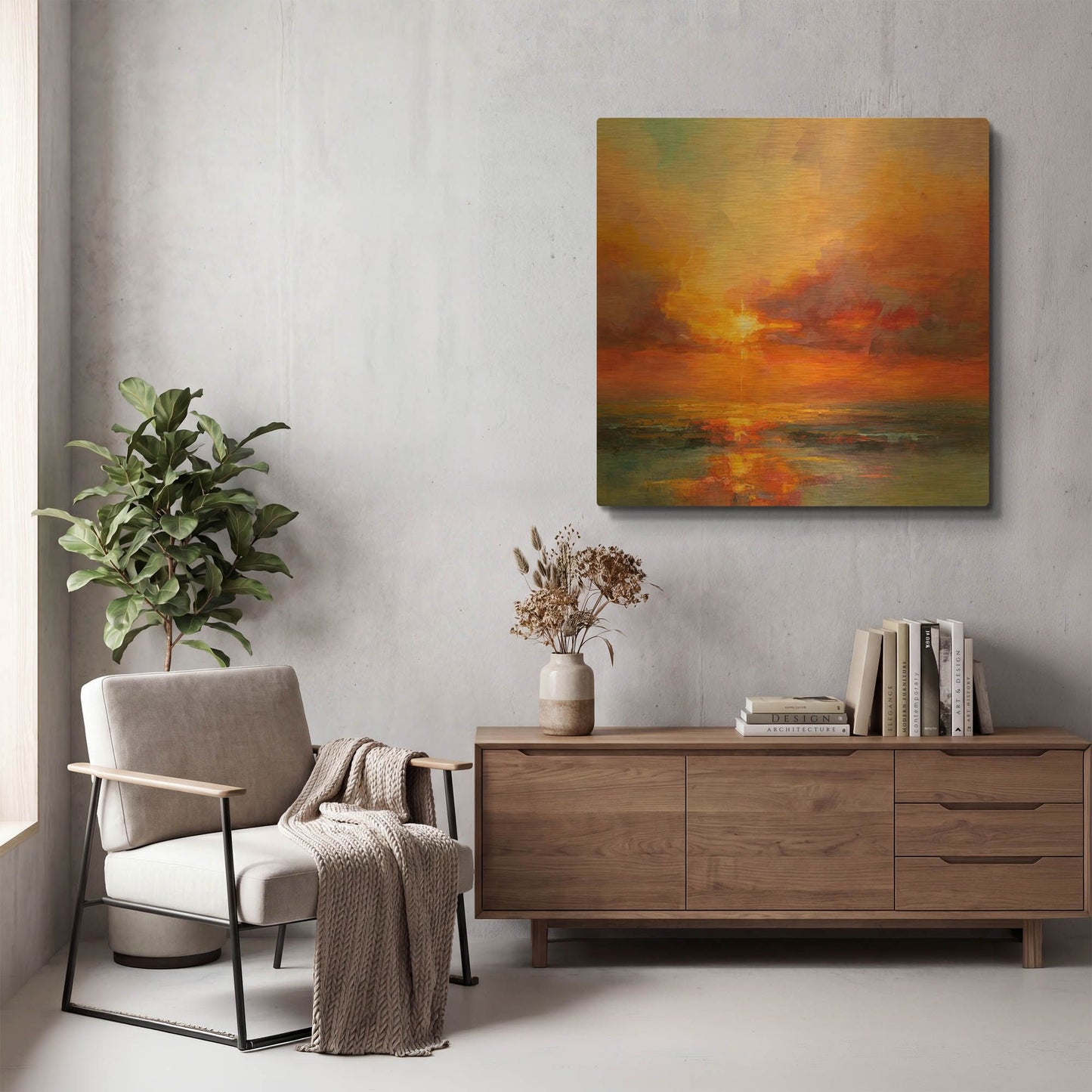 'Evening Sparkle' By Kasia Bruniany Gold Metal Wall Art