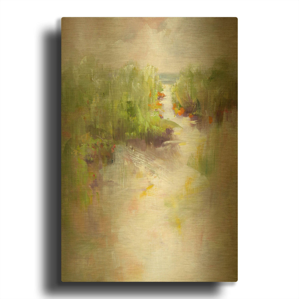 'To The Sea' By Kasia Bruniany Gold Metal Wall Art
