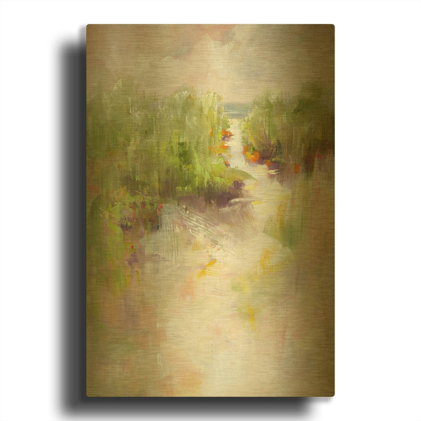 'To The Sea' By Kasia Bruniany Gold Metal Wall Art