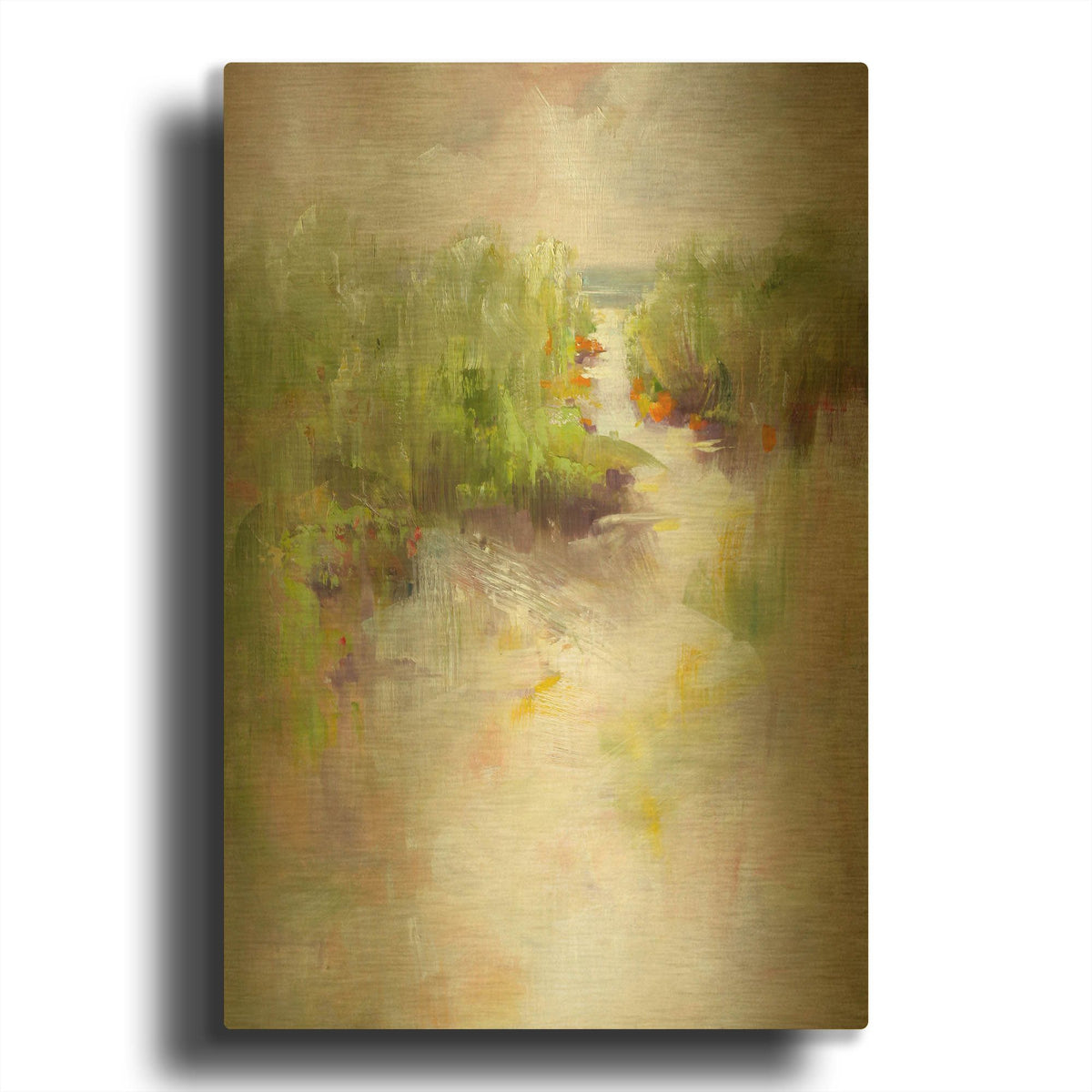 'To The Sea' By Kasia Bruniany Gold Metal Wall Art