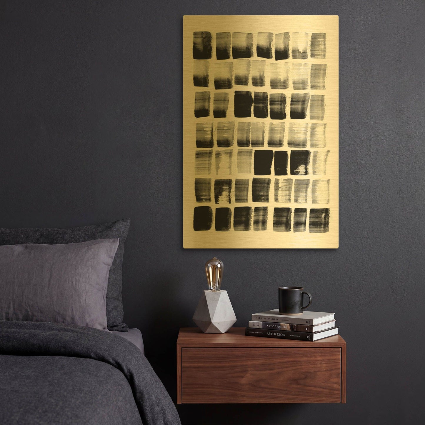 'City Spaces 2' By Lesia Binkin Gold Metal Wall Art