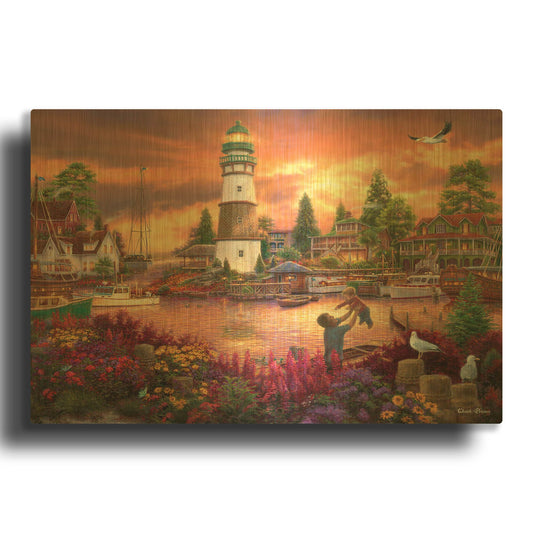 'Love Lifted Me' By Chuck Pinson Gold Metal Wall Art
