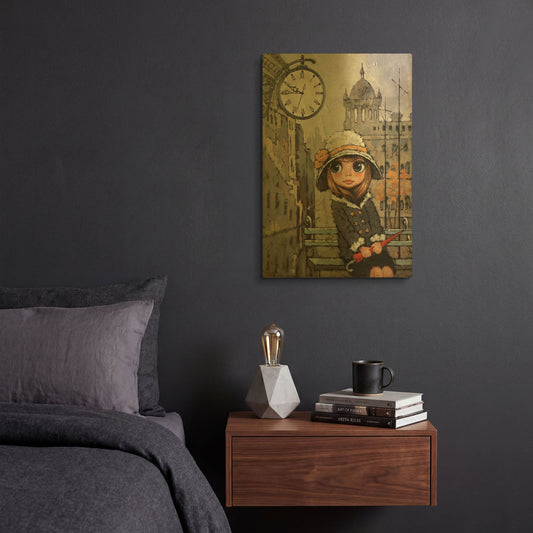 'Appointment 2' By Alexander Gunin Gold Metal Wall Art