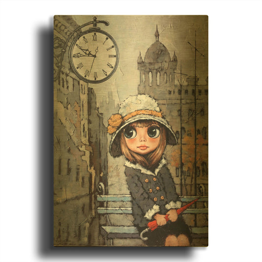 'Appointment 2' By Alexander Gunin Gold Metal Wall Art