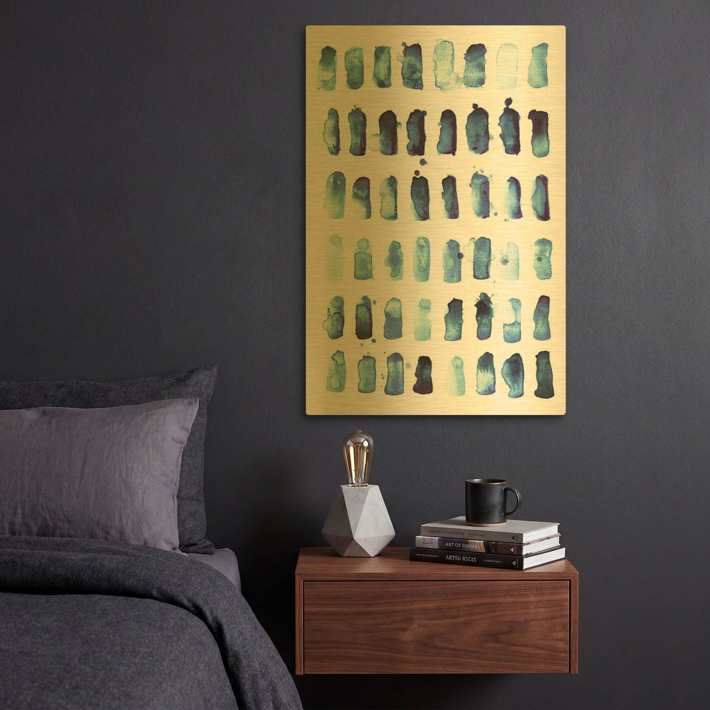 'Summer Sky' By Lesia Binkin Gold Metal Wall Art
