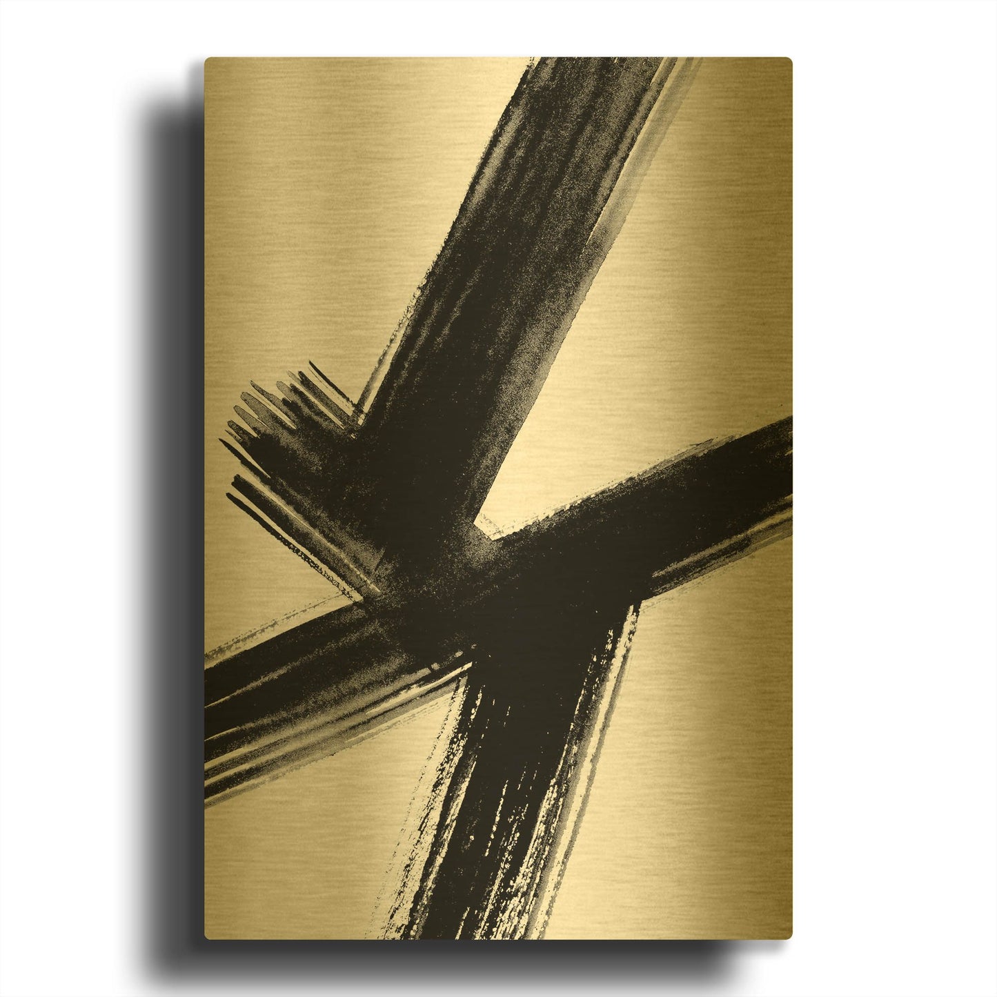 'Urban 1' By Lesia Binkin Gold Metal Wall Art
