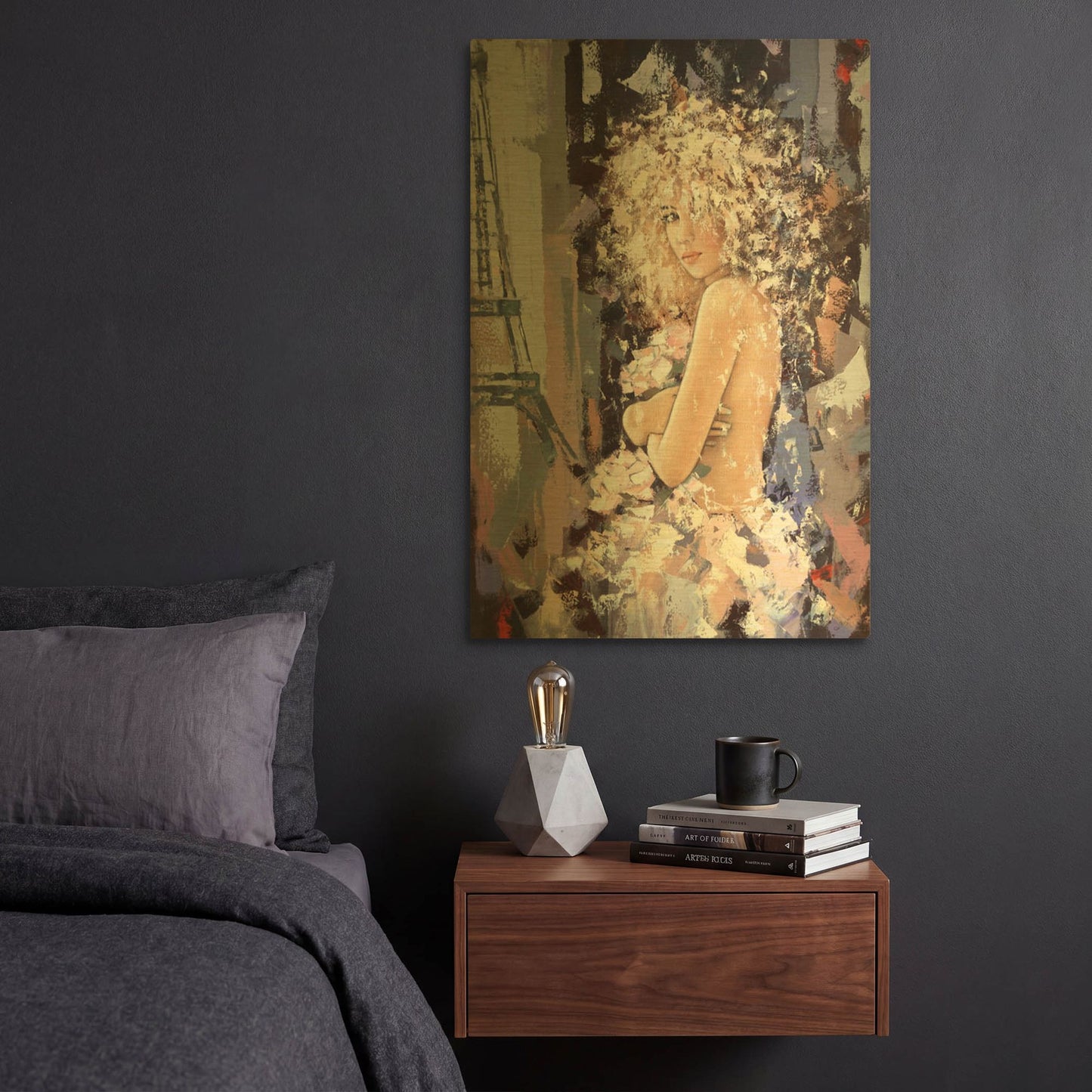 'Aromas of Paris' By Alexander Gunin Gold Metal Wall Art