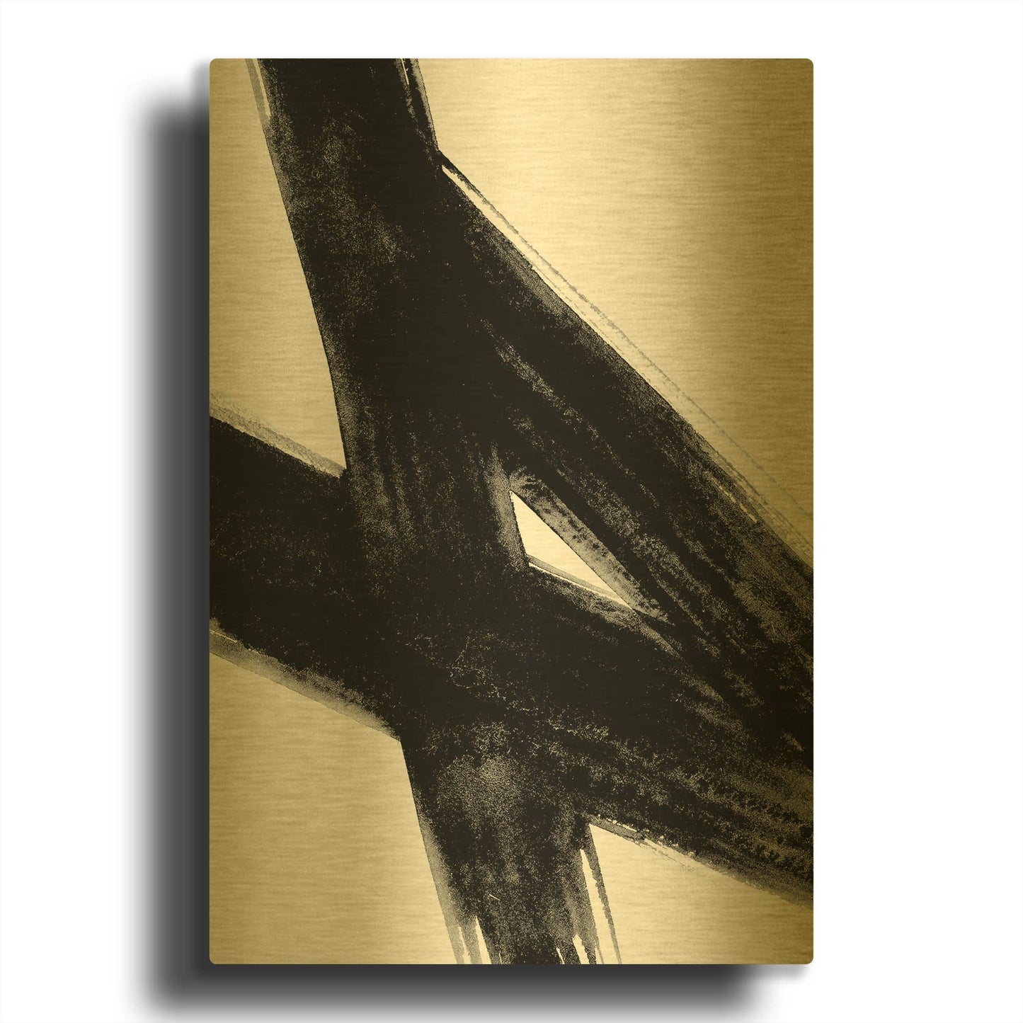 'Urban 2' By Lesia Binkin Gold Metal Wall Art
