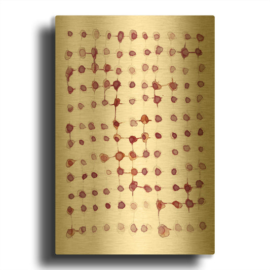 'Woven' By Lesia Binkin Gold Metal Wall Art