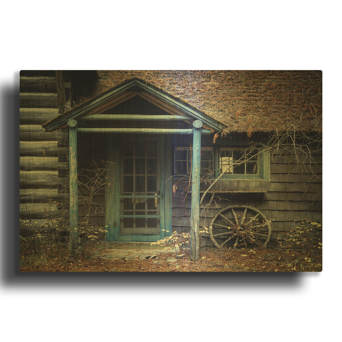 'Door to the Past' By Michael Broom Gold Metal Wall Art