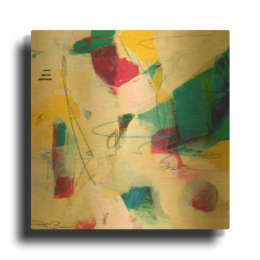 'Oide 3' By Pamela Beer Gold Metal Wall Art