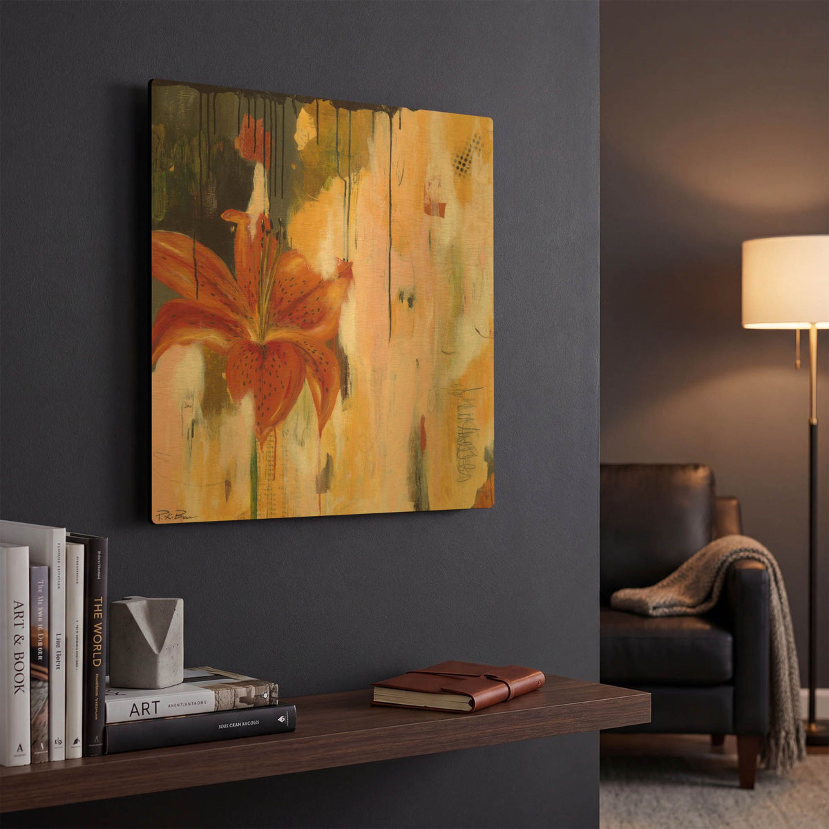 'Stargazing' By Pamela Beer Gold Metal Wall Art