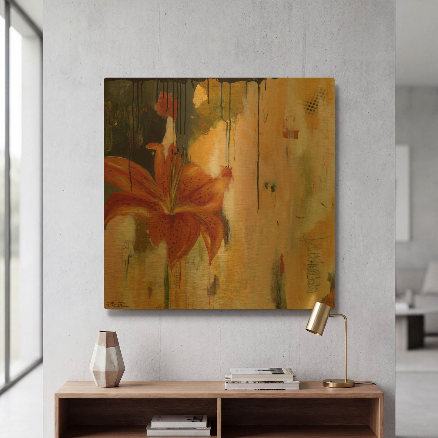'Stargazing' By Pamela Beer Gold Metal Wall Art