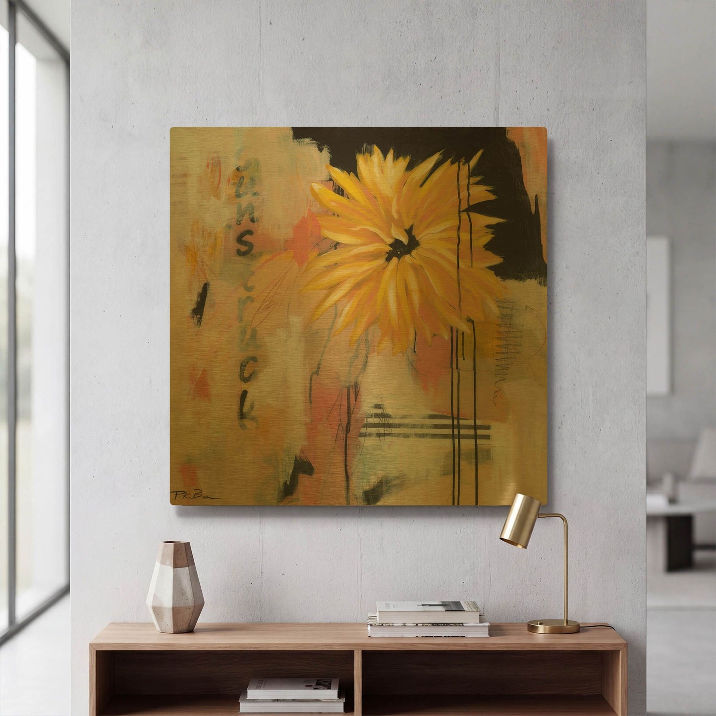 'Sunstruck' By Pamela Beer Gold Metal Wall Art