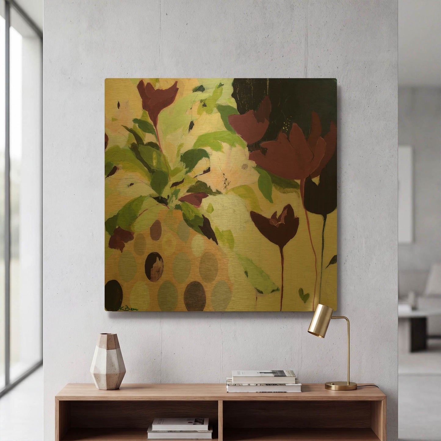'Amelia' By Pamela Beer Gold Metal Wall Art
