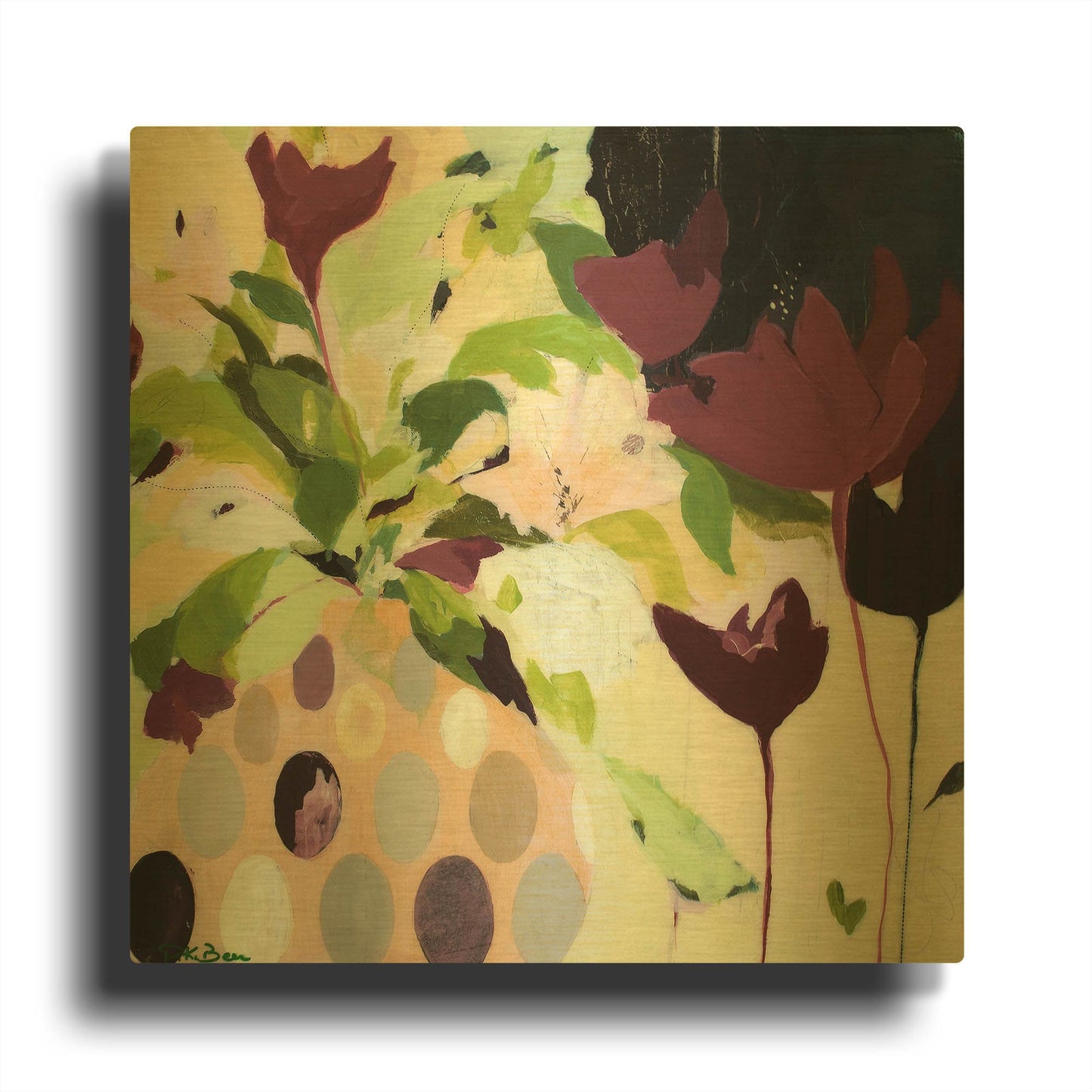 'Amelia' By Pamela Beer Gold Metal Wall Art