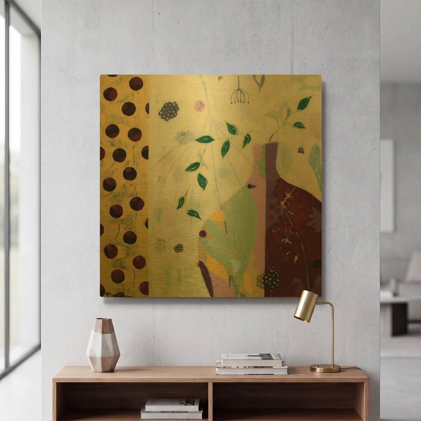 'Charlotte' By Pamela Beer Gold Metal Wall Art