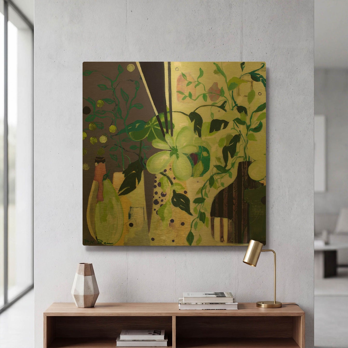 'Constance' By Pamela Beer Gold Metal Wall Art