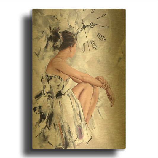 'Behind The Mirror 1' By Alexander Gunin Gold Metal Wall Art