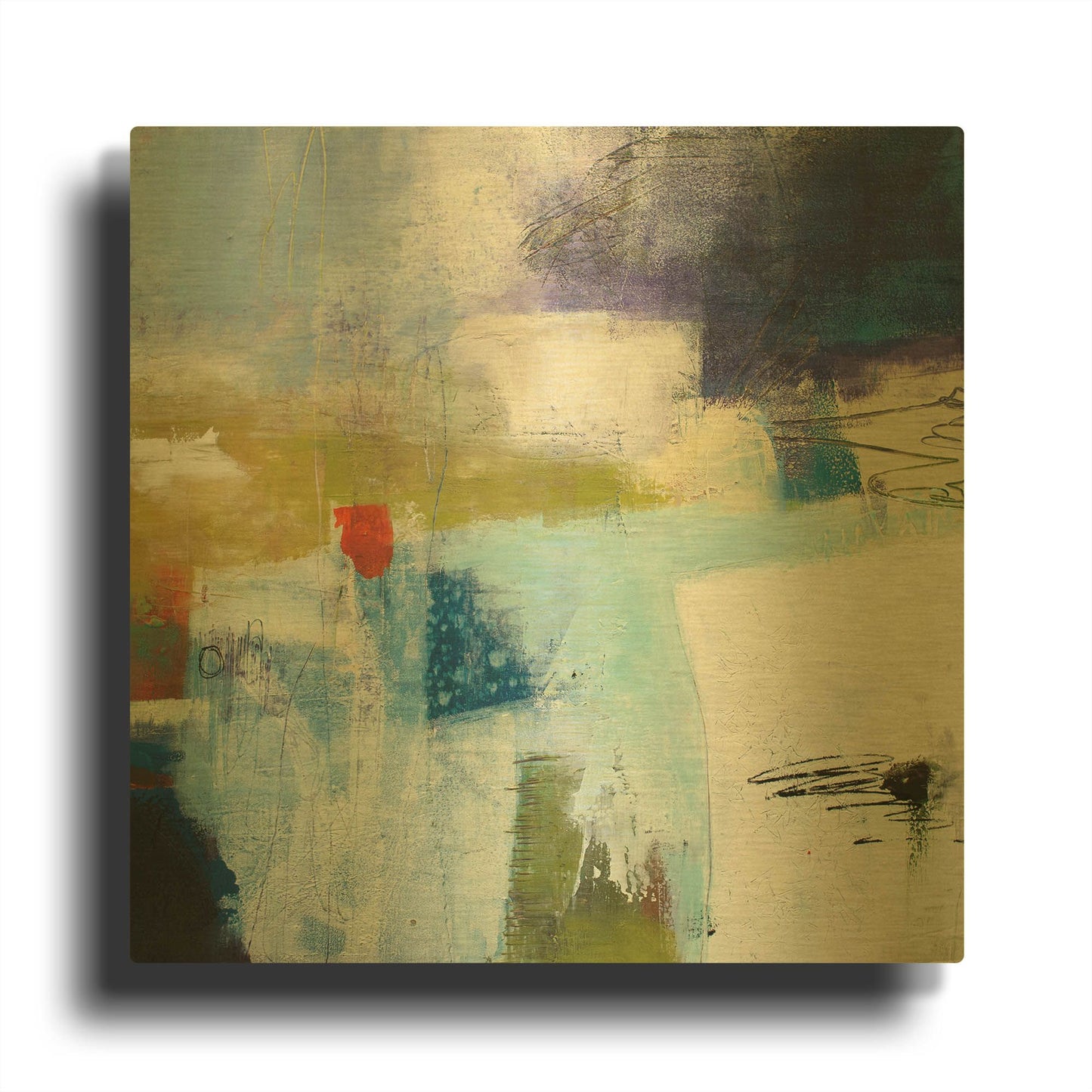 'Assurance' By Pamela Beer Gold Metal Wall Art