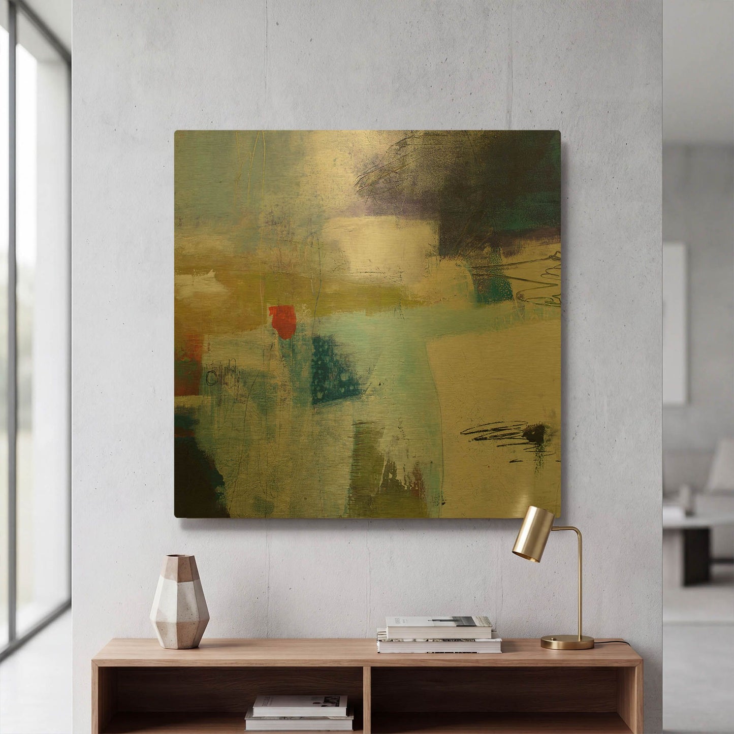 'Assurance' By Pamela Beer Gold Metal Wall Art