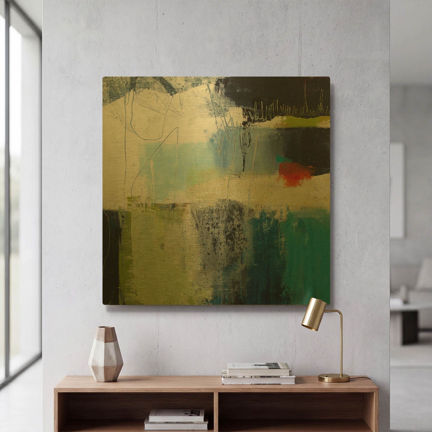 'Belief' By Pamela Beer Gold Metal Wall Art