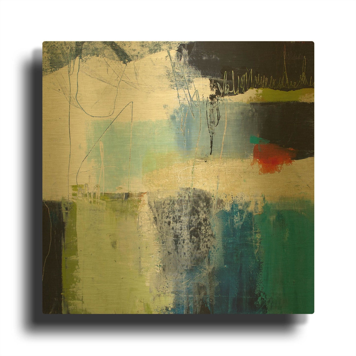'Belief' By Pamela Beer Gold Metal Wall Art