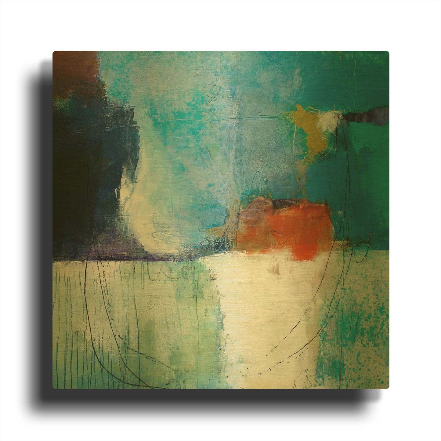 'Faith' By Pamela Beer Gold Metal Wall Art