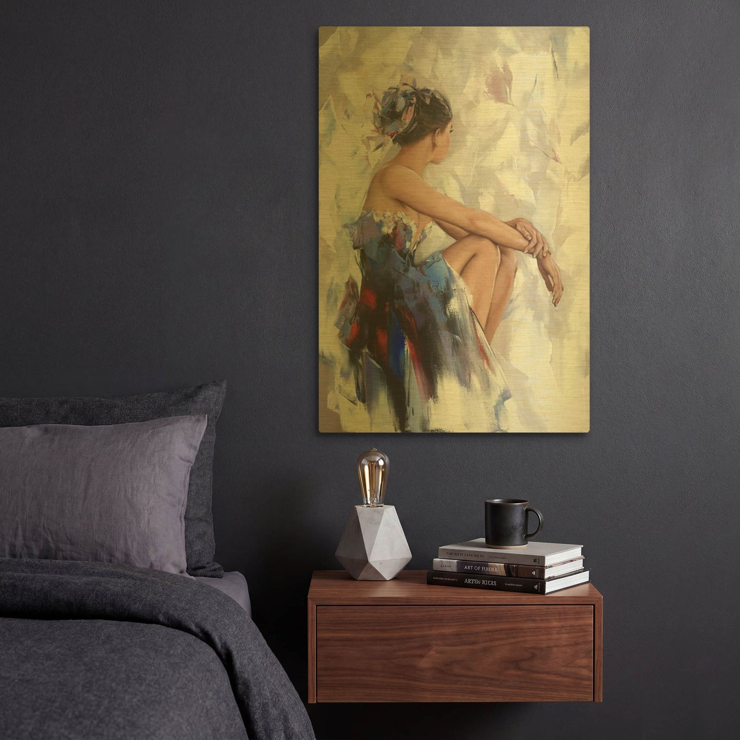 'Behind The Mirror 2' By Alexander Gunin Gold Metal Wall Art