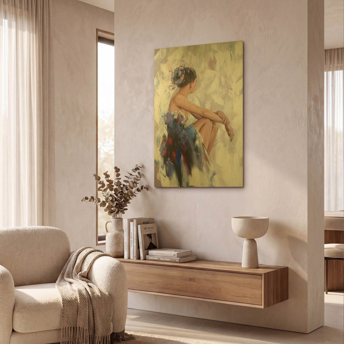 'Behind The Mirror 2' By Alexander Gunin Gold Metal Wall Art