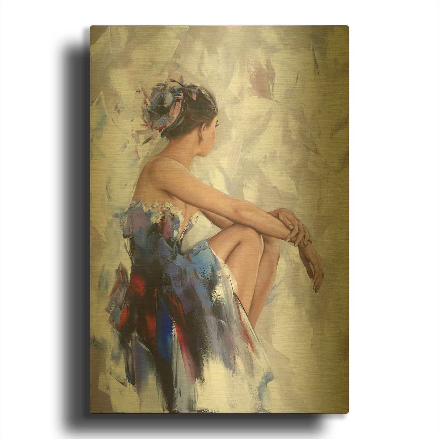 'Behind The Mirror 2' By Alexander Gunin Gold Metal Wall Art