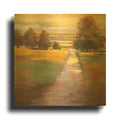 'October Path' By Carol Rowan Gold Metal Wall Art