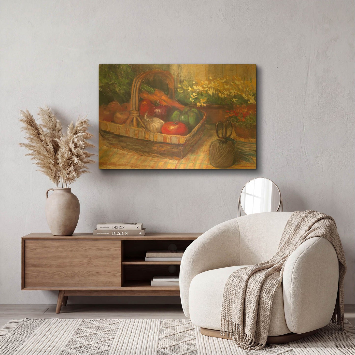 'Summer Produce' By Carol Rowan Gold Metal Wall Art