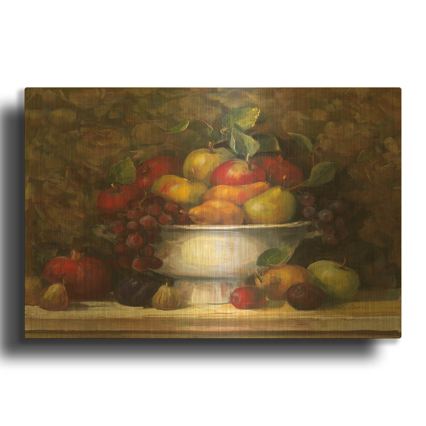 'Holiday Still Liffe' By Carol Rowan Gold Metal Wall Art