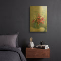 'Spring Bouquet I' By Carol Rowan Gold Metal Wall Art