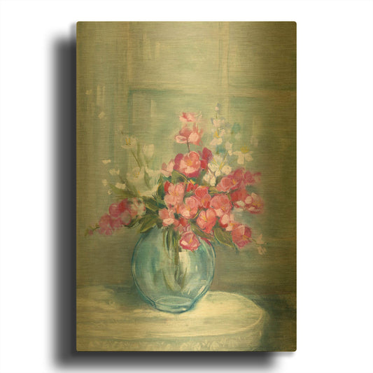 'Spring Bouquet I' By Carol Rowan Gold Metal Wall Art