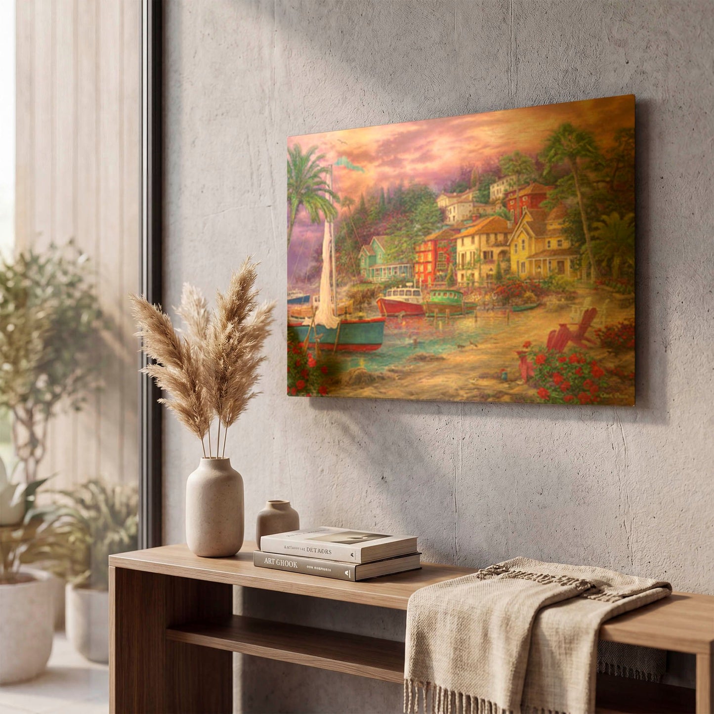 'On Golden Shores' By Chuck Pinson Gold Metal Wall Art