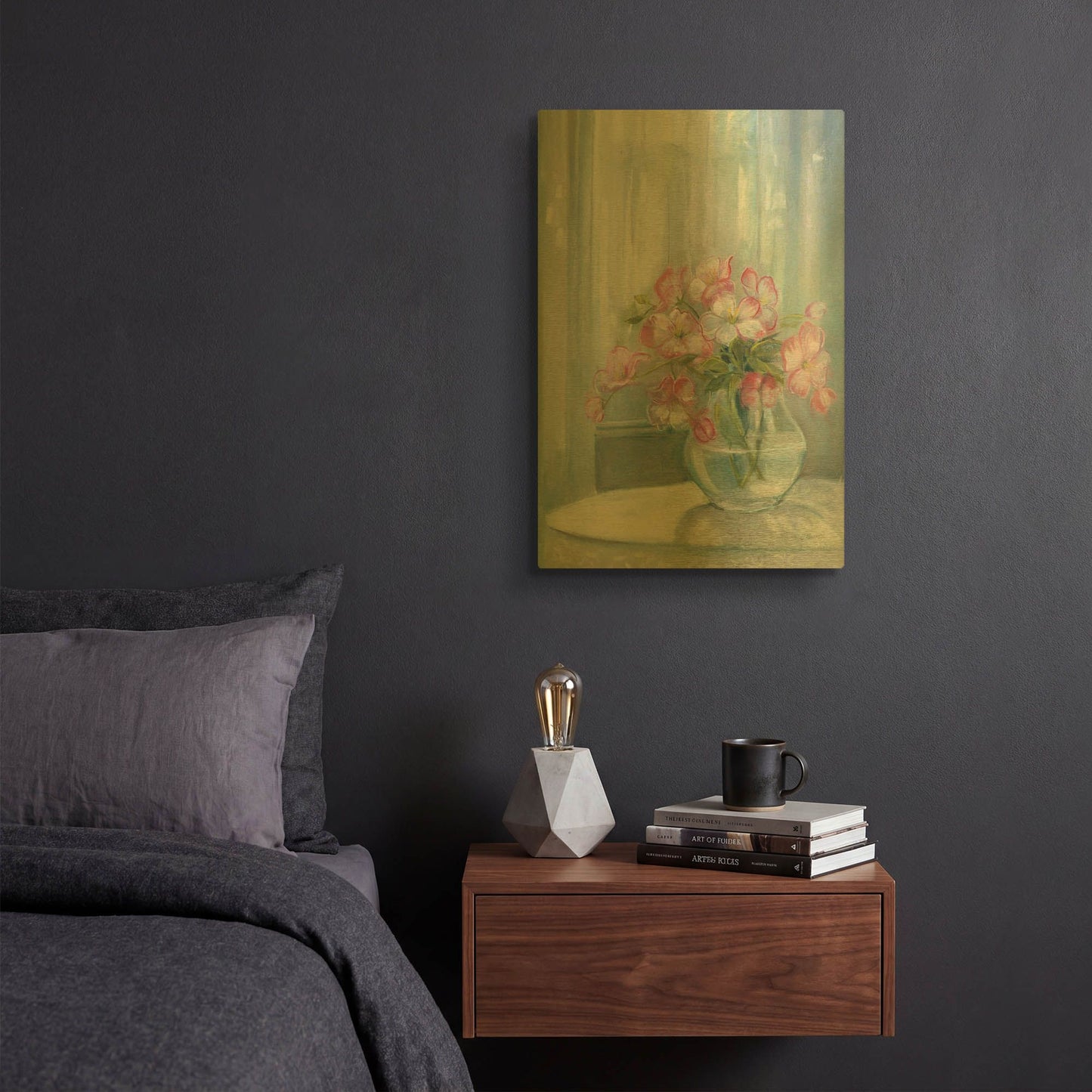 'Spring Bouquet II' By Carol Rowan Gold Metal Wall Art